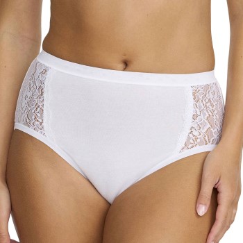 Damella Trusser Brief 17860 Midi Hvid bomuld Medium Dame