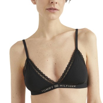 Tommy Hilfiger Bh Lace Unlined Triangle Bra Sort Large Dame