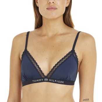 Tommy Hilfiger Bh Lace Unlined Triangle Bra Marineblå Medium Dame