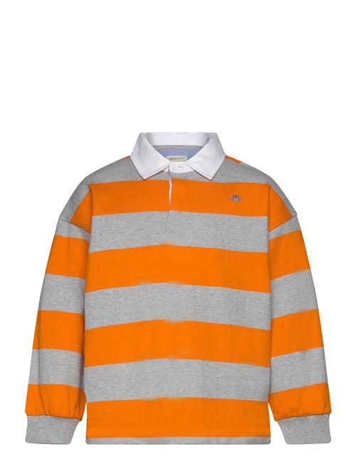 Se GANT Striped Shield Heavy Rugger GANT Orange ved Booztlet