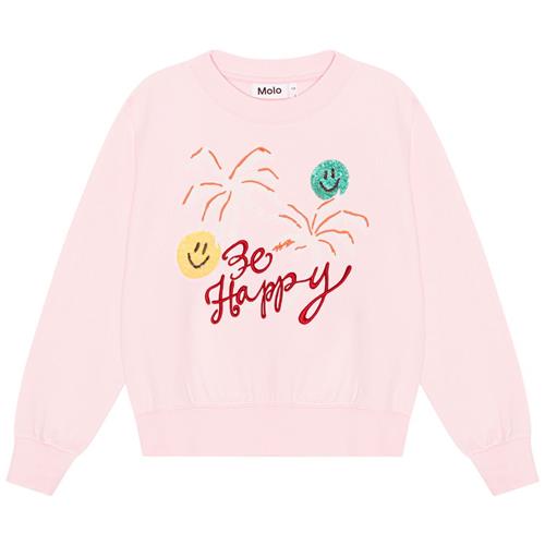 Molo GOTS Marge Sweatshirt Glitter Palms | Lyserød | 92 cm