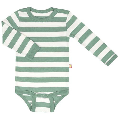 Se Katvig Stribet Babybody Grøn | Grønn | 68 cm ved Babyshop