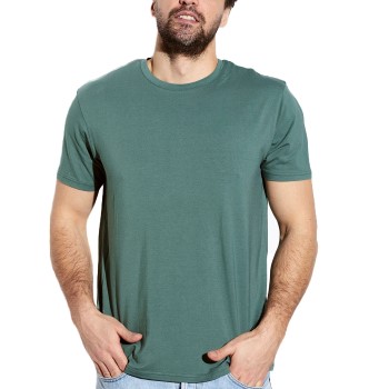 Panos Emporio Base Bamboo Tee Skovgrøn Small Herre