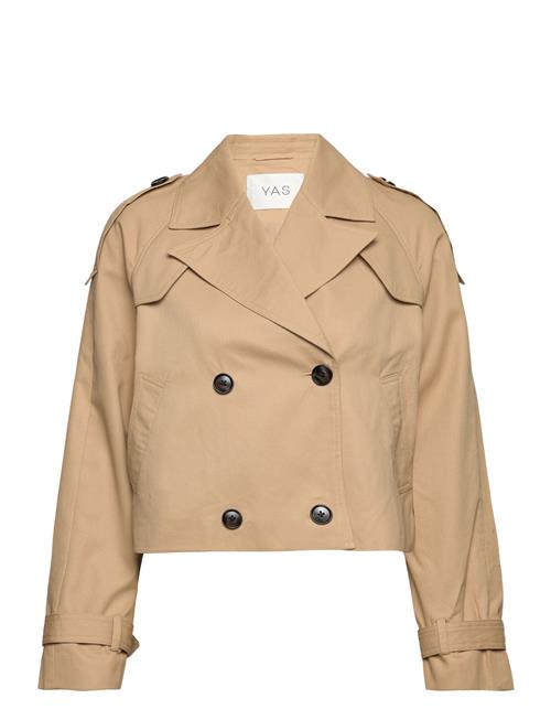 YAS Yasveneda Ls Short Trenchcoat - Pb YAS Beige