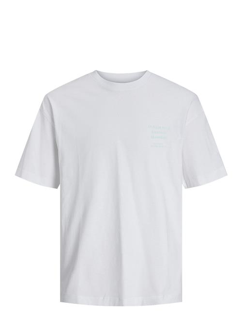 Se Jack & Jones Jorvalencia Back Tee Ss Crew Neck Jnr Jack & J S White ved Booztlet