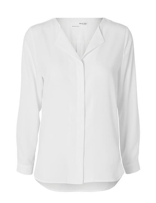 Se Selected Femme Slfsim -Dynella Ls Shirt O Selected Femme White ved Booztlet