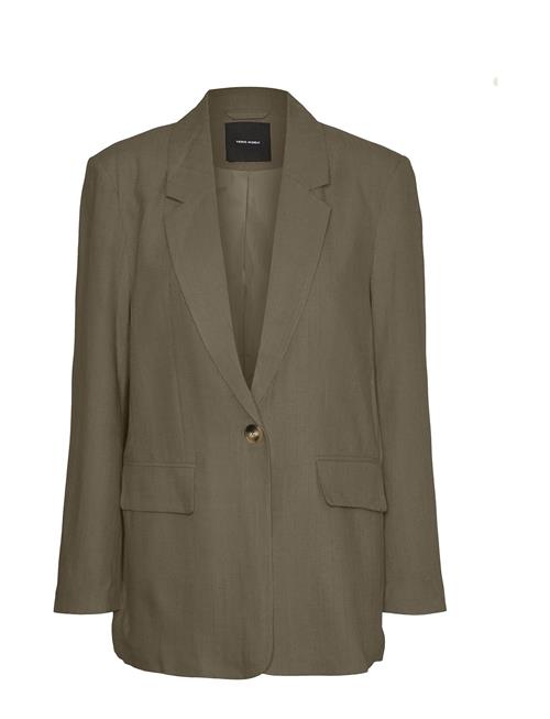 Vero Moda Vmvera Ls Linen Blazer Vero Moda Green