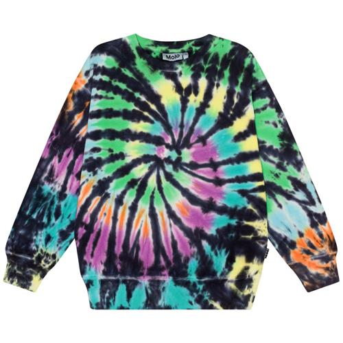 Molo GOTS Memphis Sweatshirt Colourful Dye | Sort | 98 cm