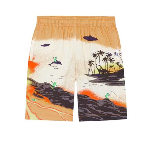 Se Molo GOTS Adi Shorts Alien Tourists | Orange | 92 cm ved Babyshop