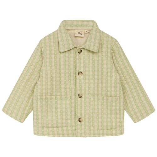 Flöss Stella Jakke Lime Gingham | Grønn | 74 cm