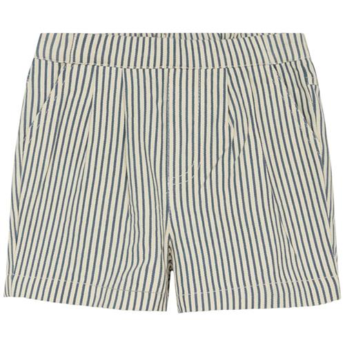 Se Flöss Frankie Stribet Shorts Midnight | Marine blå | 80 cm ved Babyshop