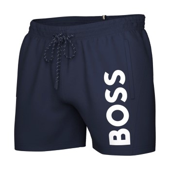 BOSS Badebukser Swimshorts Octopus Blå polyamid Medium Herre