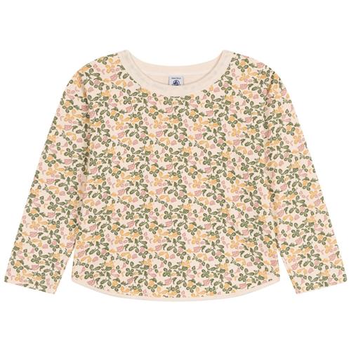 Petit Bateau Blomstret Langærmet T-shirt Cremefarvet |  | 3 years