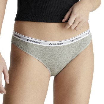 Calvin Klein Trusser Modern Logo Bikini Brief Grå bomuld Small Dame