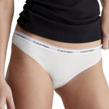 Calvin Klein Trusser Modern Logo Bikini Brief Hvid bomuld Large Dame