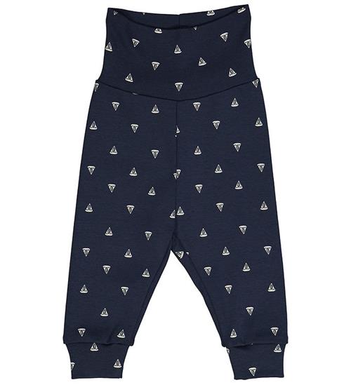 Se MÃ¼sli Bukser - Sailboat - Night Blue/Balsam Cream ved KidsWorld