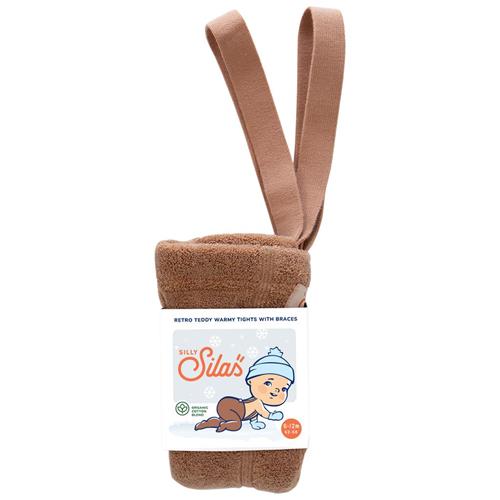 Silly Silas GOTS Teddy Strømpebukser Lysebrun | Beige | 2-3 years