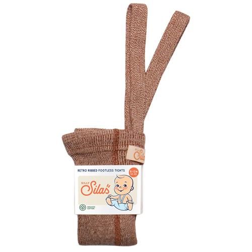 Silly Silas GOTS Fodsløse strømpebukser Salted Caramel | Brun | 1-2 years