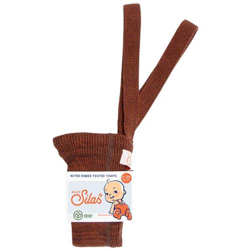 Se Silly Silas GOTS Strømpebukser Spicy Chai | Orange | 3-6 months ved Babyshop