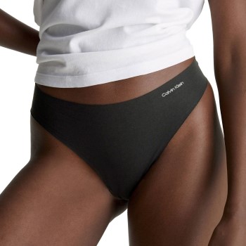 Calvin Klein Trusser Invisibles Cotton Thong Sort Large Dame