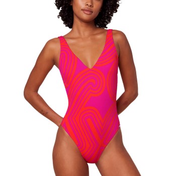 Triumph Flex Smart Summer 08 Padded Cup Swimsuit Rosa Mønster  Fit Smart 1 Dame