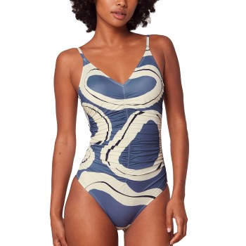 Triumph Summer Allure Padded Swimsuit 01 Blå Mønster B 40 Dame