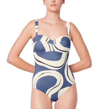 Triumph Summer Allure Swimsuit Blå/Hvid B 42 Dame