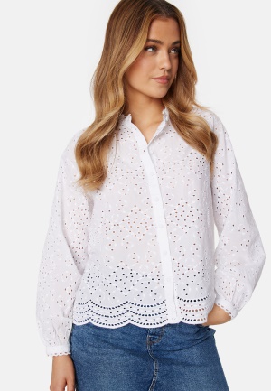 SELECTED FEMME Slftatiana L/S Embr Shirt Bright White 40