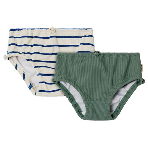 Se Kuling 2-pak Kos Svømmebler Blue Stripe/Bay Green | Grønn | 62/68 cm ved Babyshop