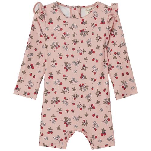 Buddy & Hope Estrid Mønstret UV-dragt Wild Strawberry | Lyserød | 74/80 cm