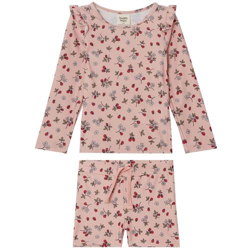 Se Buddy & Hope Bodil Mønstret UV-sæt Wild Strawberry | Lyserød | 98/104 cm ved Babyshop