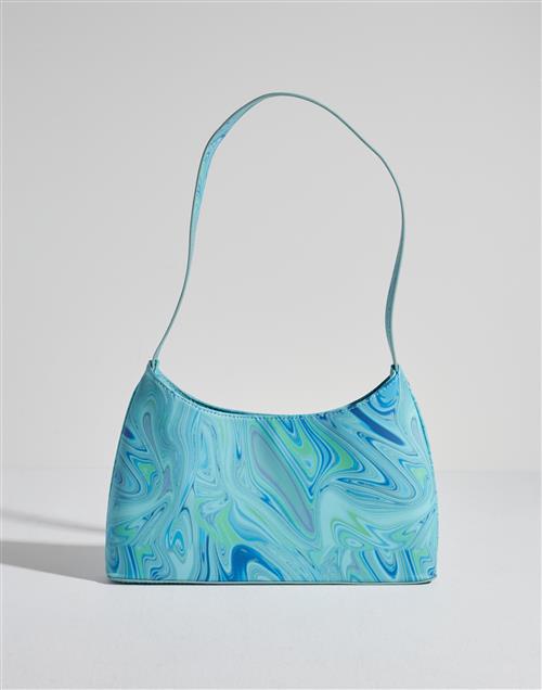 Se Nelly - Blå - Casual Swirl Handbag ved Nelly