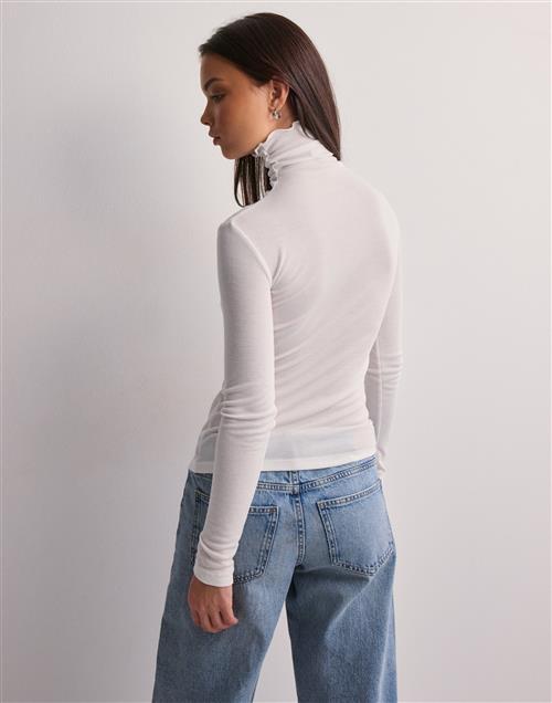 Nelly - Hvid - Soft Turtleneck Top