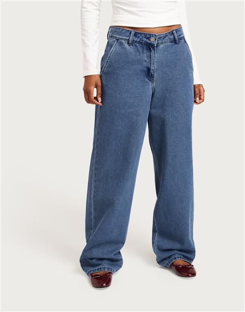 JJXX - Blå - Jxmary Mw Denim Pant Yk Dnm