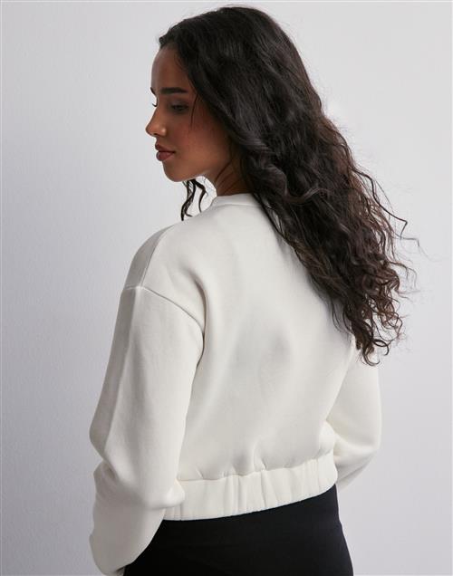 Nelly - Hvid - Chunky Jacket Sweat