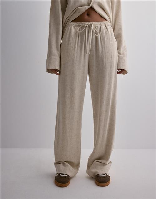 Nelly - Beige - Pull On Linen Pants