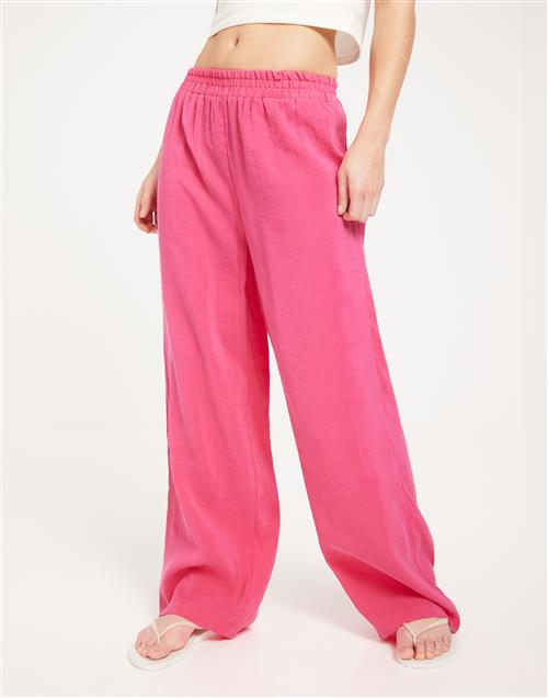 Only - Pink - Onliris Modal Wide Leg Pants Wvn