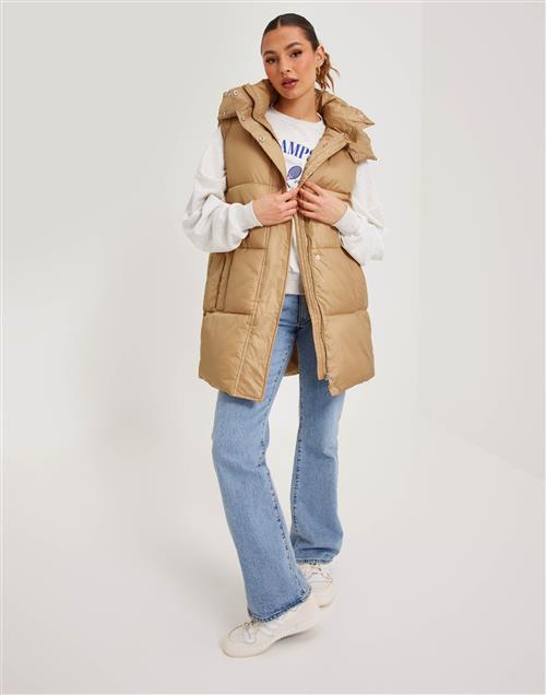 Only - Beige - Onldemy Padded Waistcoat Otw Noos