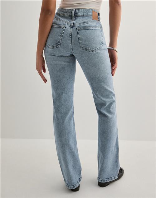 Pieces - Blå - Pckelly Mw Straight Jeans LB302 Noo