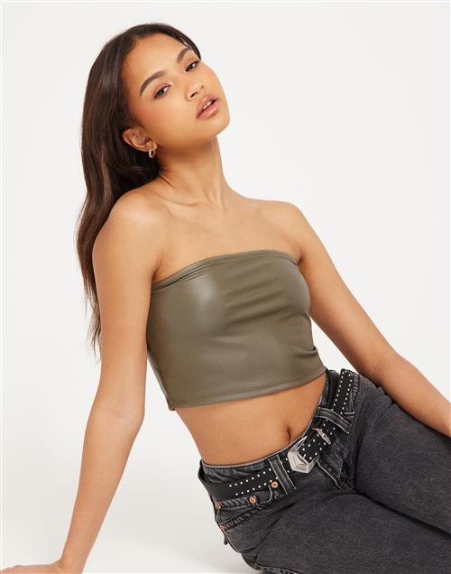 Noisy May - Grøn - Nmhunter Bandeau Cropped Top