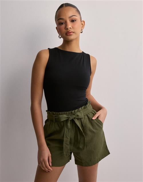 JDY - Grøn - Jdysay Mw Linen Shorts Wvn Noos