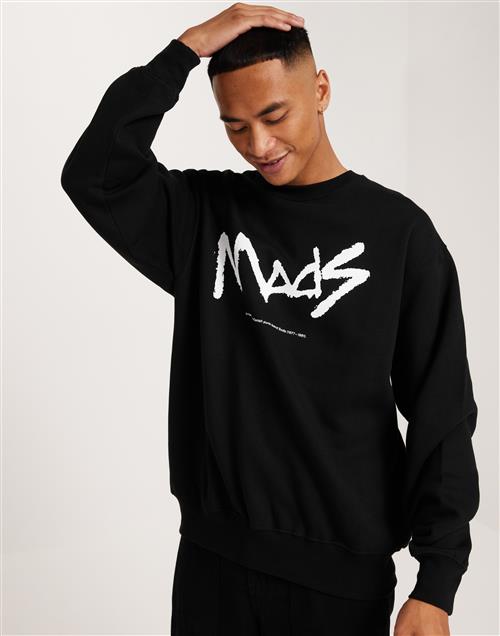 Mads Nørgaard Soft Hawk Mads Crew Sweat Sweatshirts Sort