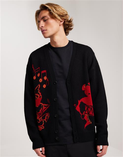 Pas De Mer Praise Cardigan Cardigans og Kaftan Black Red