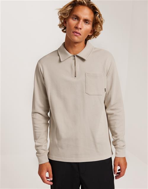 Woodbird WBAlter Half-Zip Half zip Light Sand