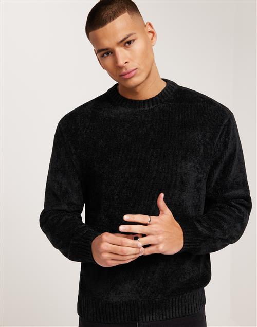 J Lindeberg Charles Chenille Sweater Striktrøjer Black