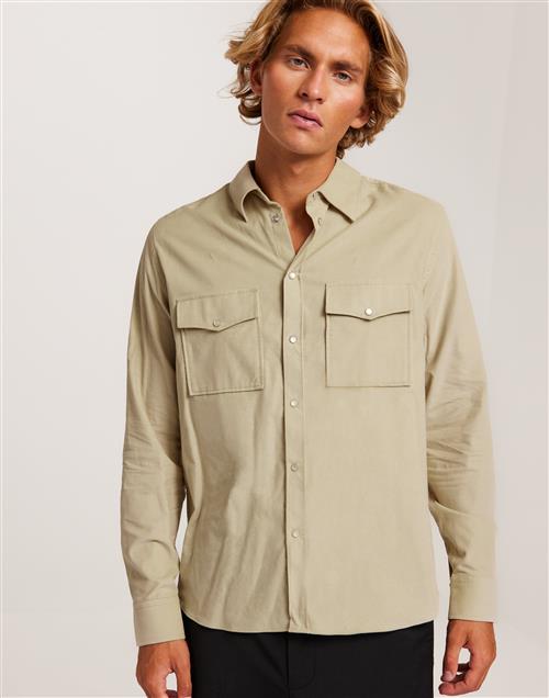 J Lindeberg Carlos Reg Cord Shirt Fløjlsskjorter Beige