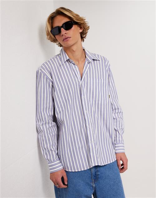 Woodbird WBYuzo Stripe Shirt Stribede skjorter Ternet/Stribet