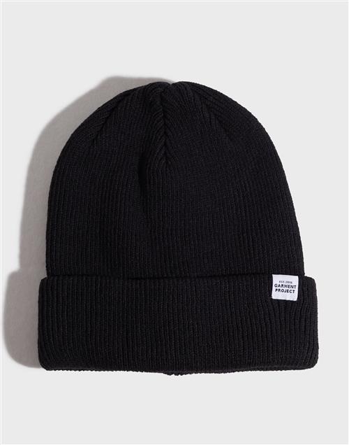 GARMENT PROJECT GP Logo Unisex Beanie Huer Black