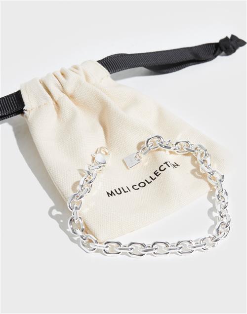 Muli Collection 6mm Anchor Chain Bracelet - 20cm Armbånd Sølv