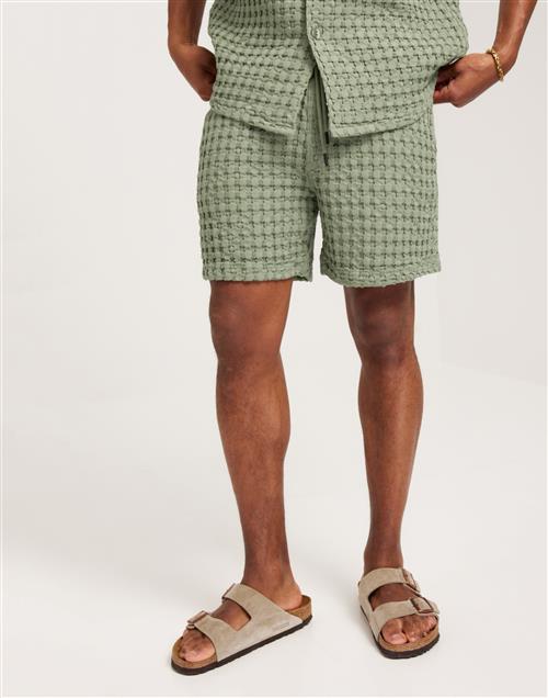 OAS Waffle Shorts Shorts Dusty Green